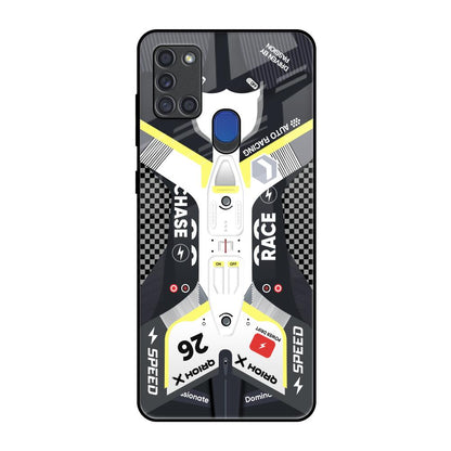 Car Enthusiast Samsung A21s Glass Back Cover Online