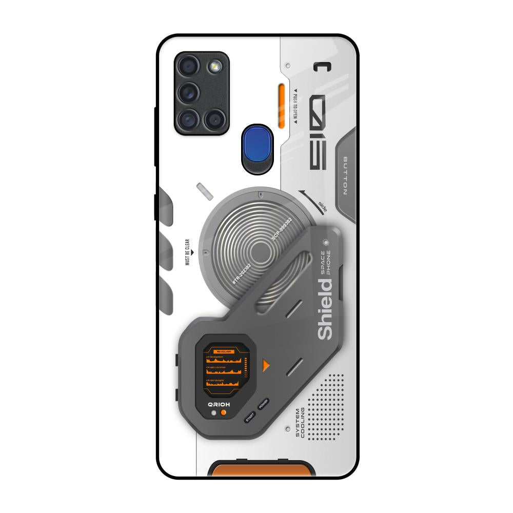 Liberty Cyber Samsung A21s Glass Back Cover Online