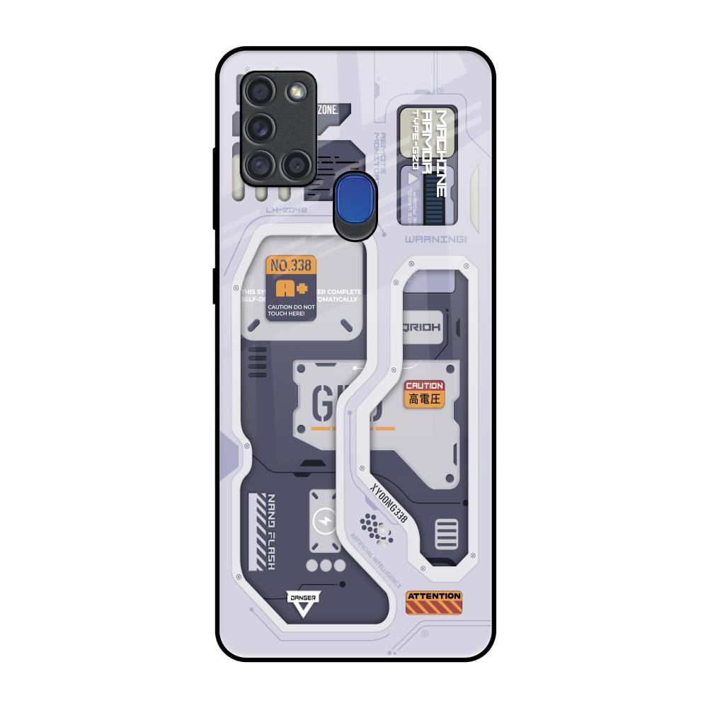 Tech Savvy Samsung A21s Glass Back Cover Online