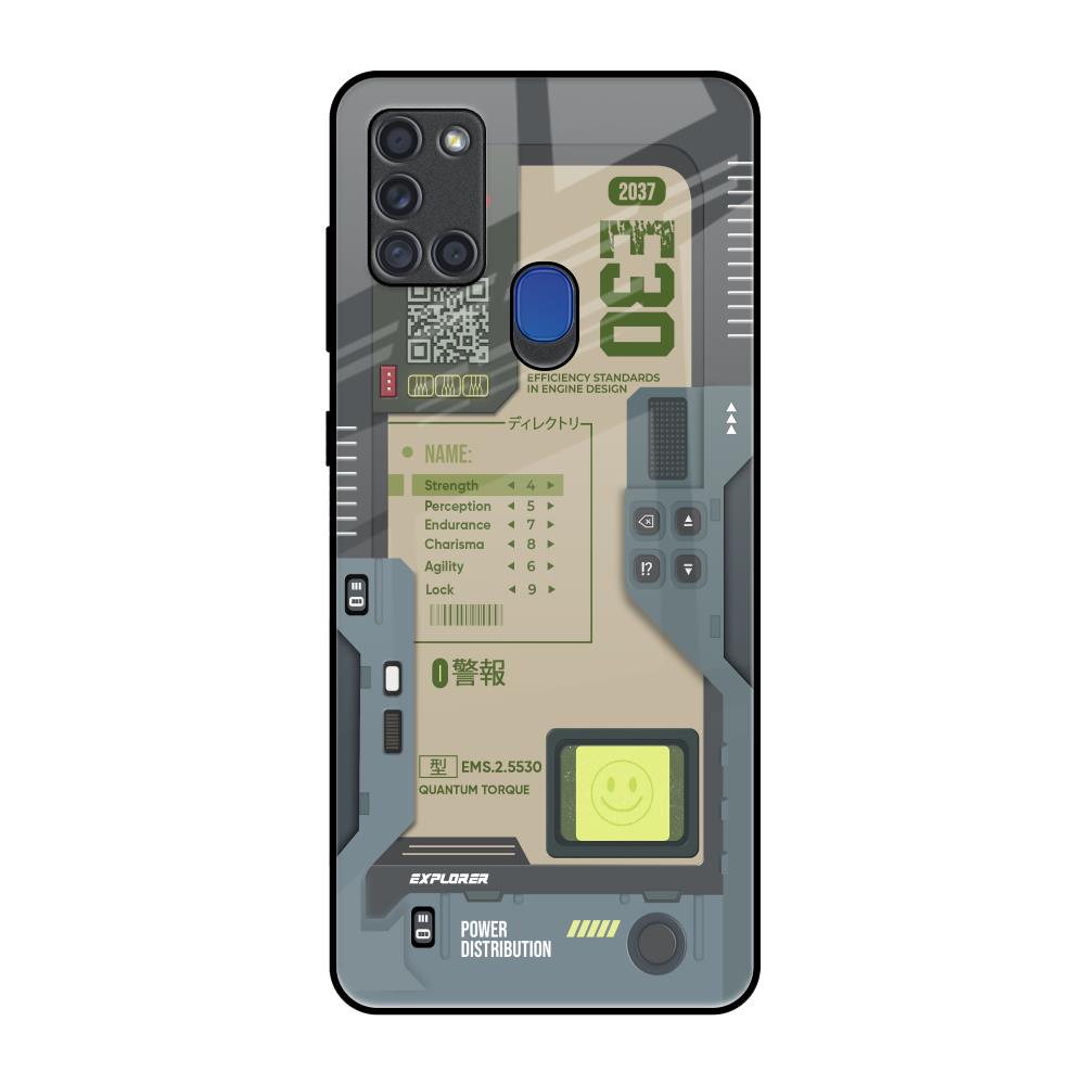 Art Station Samsung A21s Glass Back Cover Online