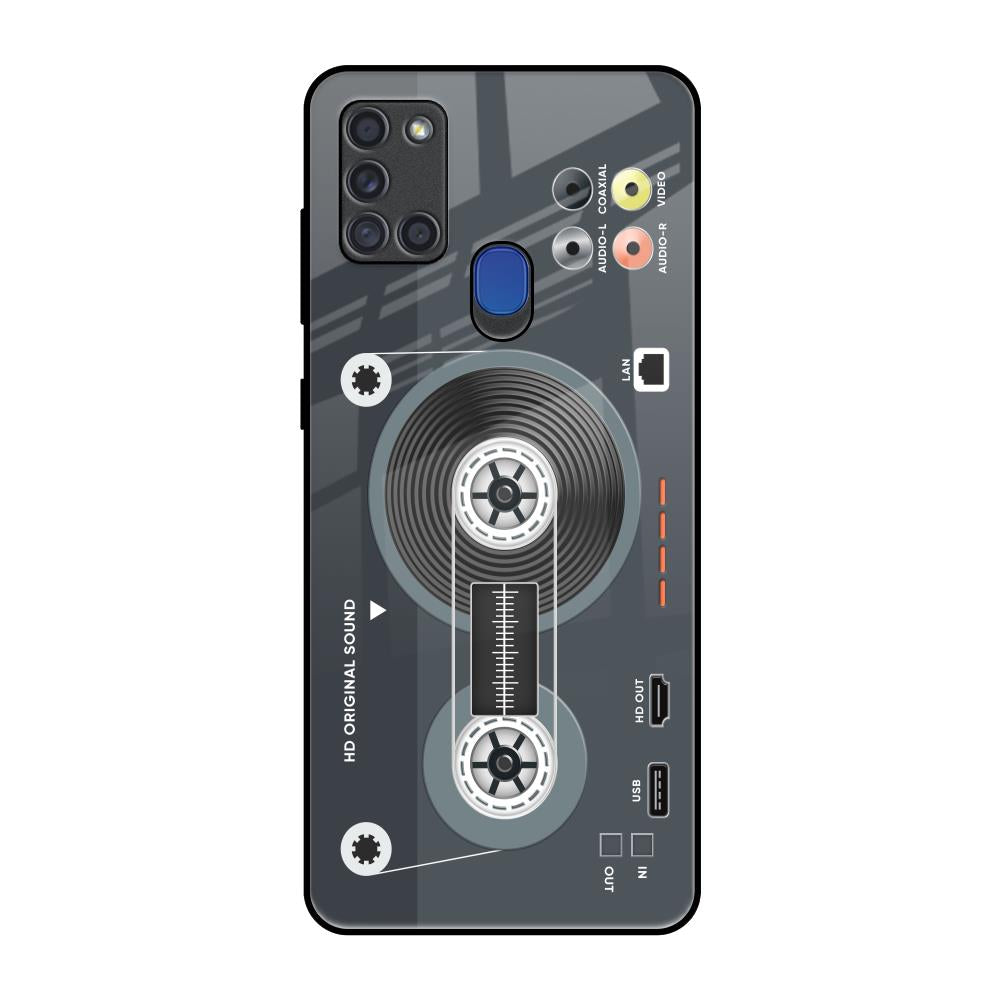 Retro Recorder Samsung A21s Glass Back Cover Online