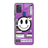 Code with Smile Samsung A21s Glass Back Cover Online