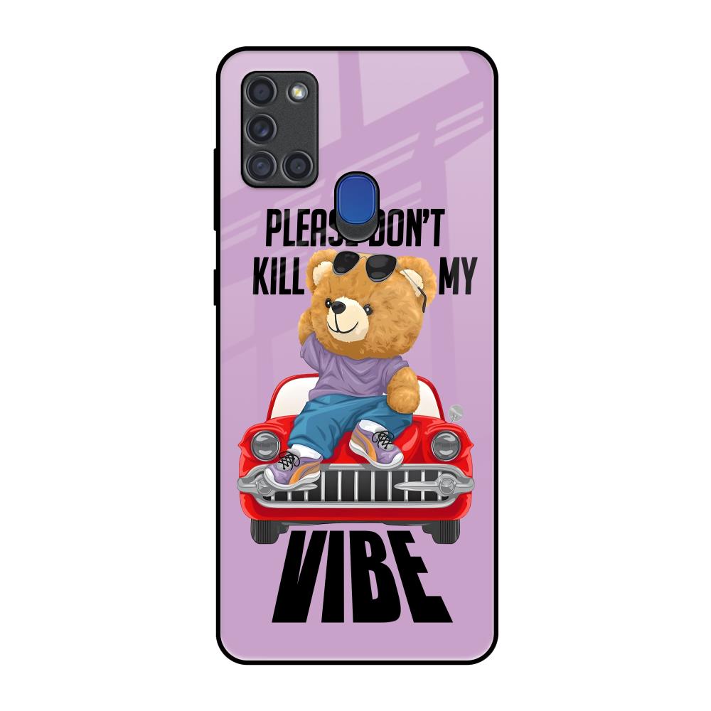 Don't Kill My Vibe Samsung A21s Glass Back Cover Online