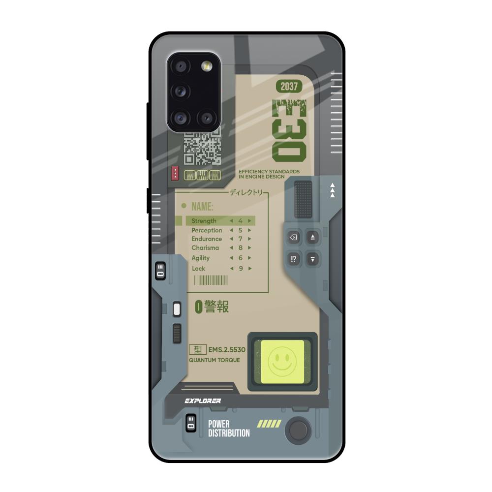 Art Station Samsung Galaxy A31 Glass Back Cover Online