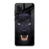 Angry Black Leopard Samsung Galaxy A31 Glass Back Cover Online