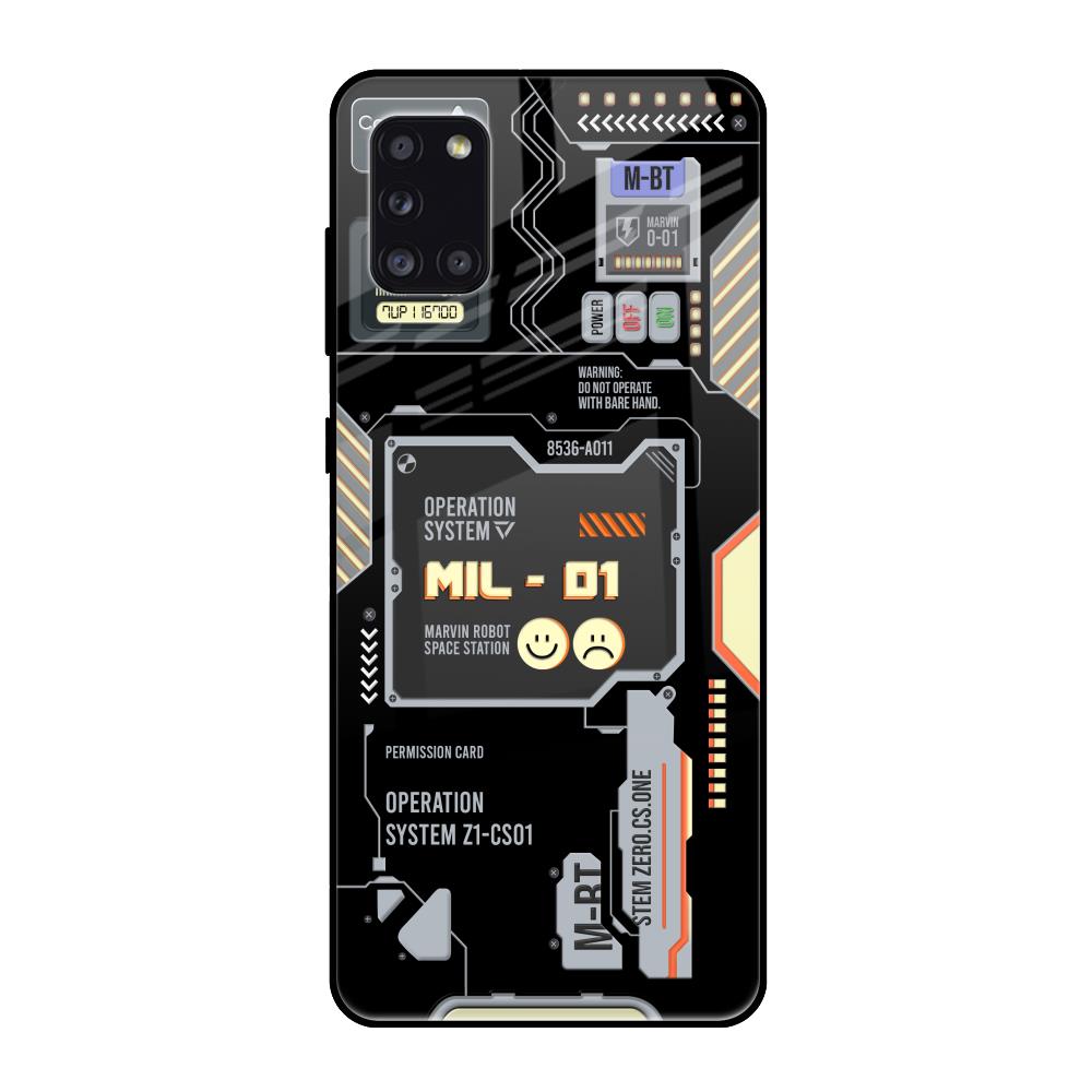 Exposed Parts Samsung Galaxy A31 Glass Back Cover Online