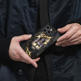 Golden Grey Tiger Glass Case