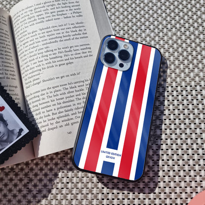 Tricolor Flag Glass Case