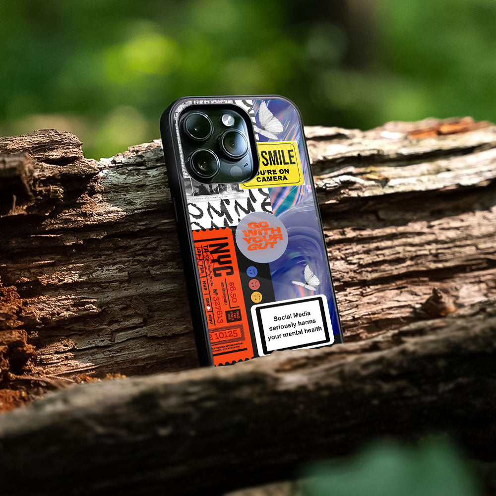 Smile for Camera Glass Case