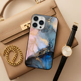 Marble Ink Abstract Glass Case