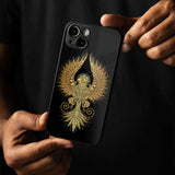 Mythical Phoenix Art Glass Case