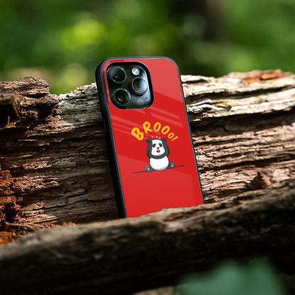 Screaming Panda Glass Case