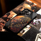 Sun Faced Lion Glass Case