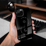 Sun Moon Love Glass Case