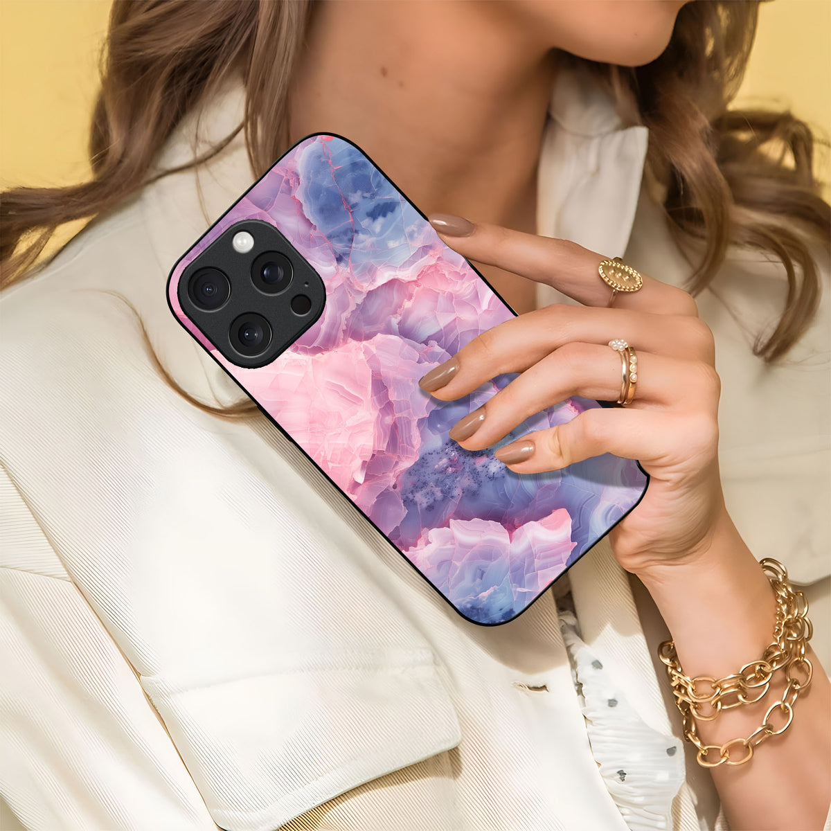 Marble Veil Glass Case