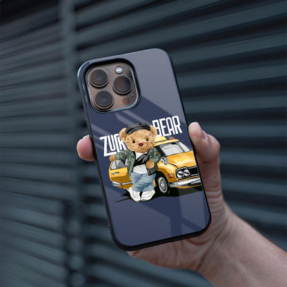 Adventurous Bear Glass Case