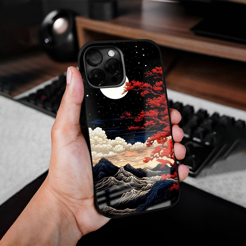 Scarlet Serenity Glass Case