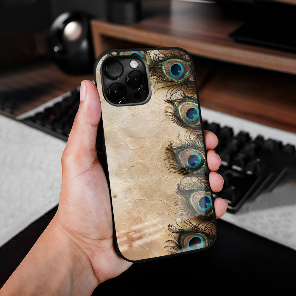 Mystic Feather Glass Case