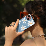 Blue Petal Glass Case