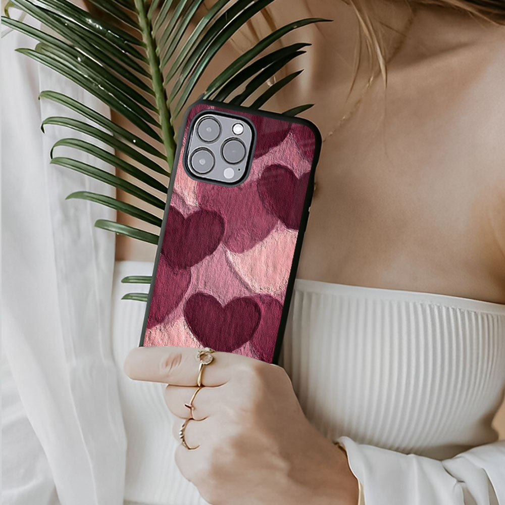 Sweetheart Patterned Glass Case
