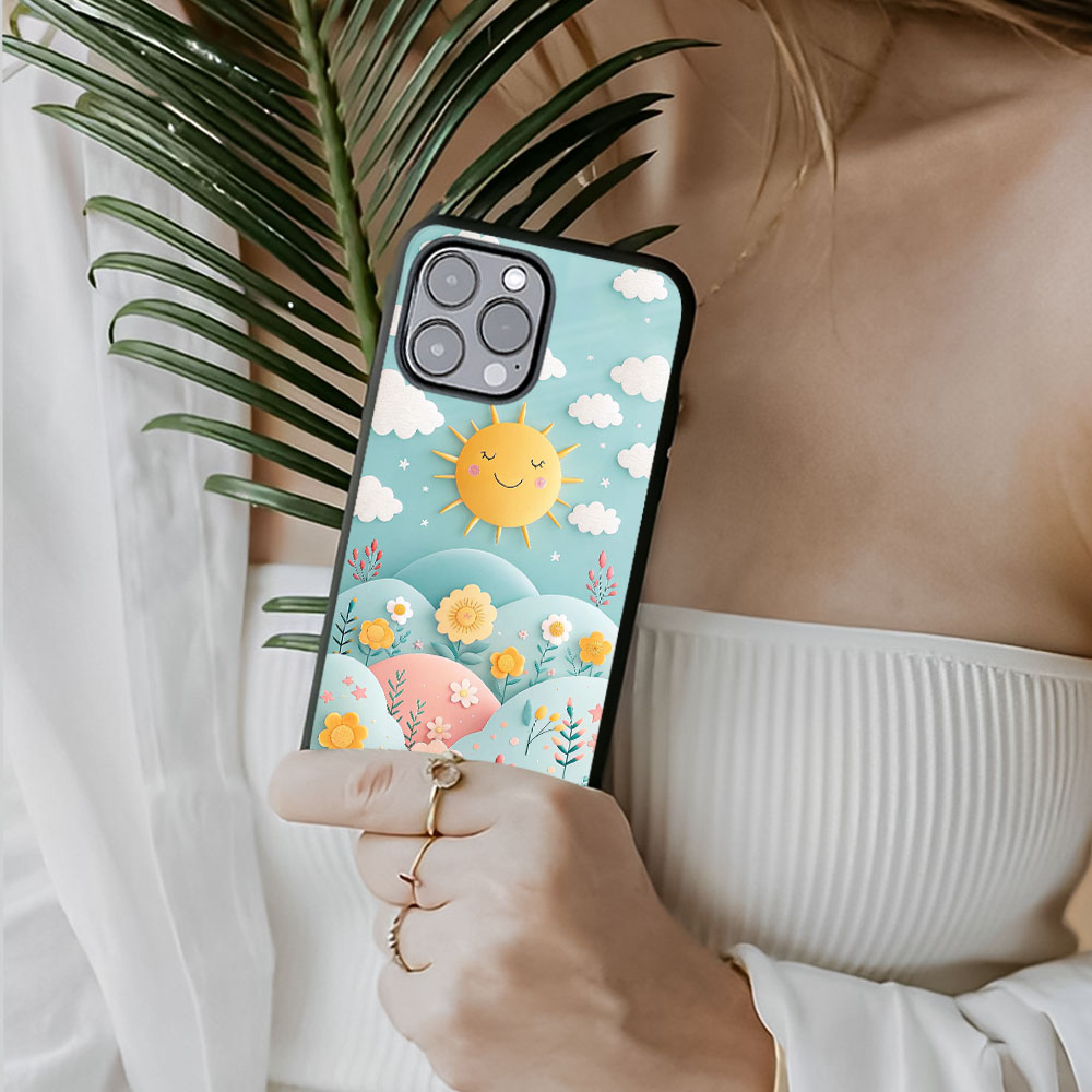 Sunshine and Floral Glass Case