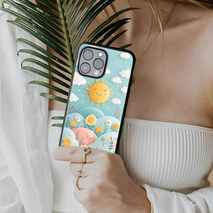 Sunshine and Floral Glass Case
