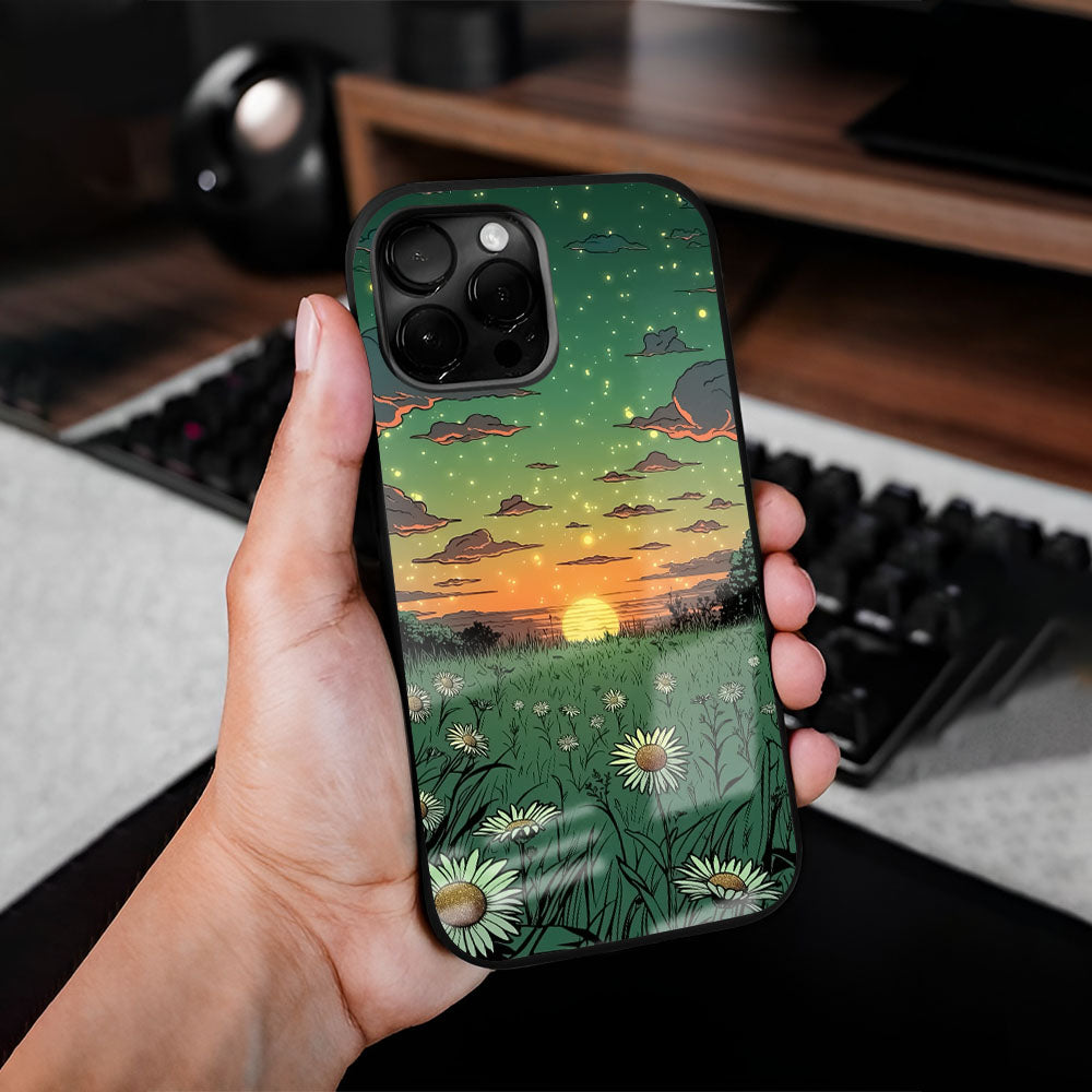 Starry Moonight Glass Case