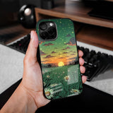 Starry Moonight Glass Case