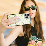 Plaid & Bows Glass Case