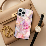 Pink Marble Glass Case
