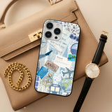 Travel Collage Glass Case