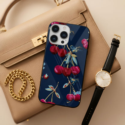 Cherry Stitch Glass Case