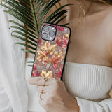 Maple Leaf Print Glass Case