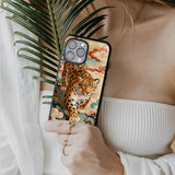 Leopard Glass Case