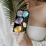 Elegant Floral Glass Case