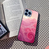 Pink Abstract Glass Case