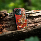 Traditional Red Tiger Glass Case