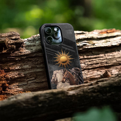 Three Horses & Sun Glass Case
