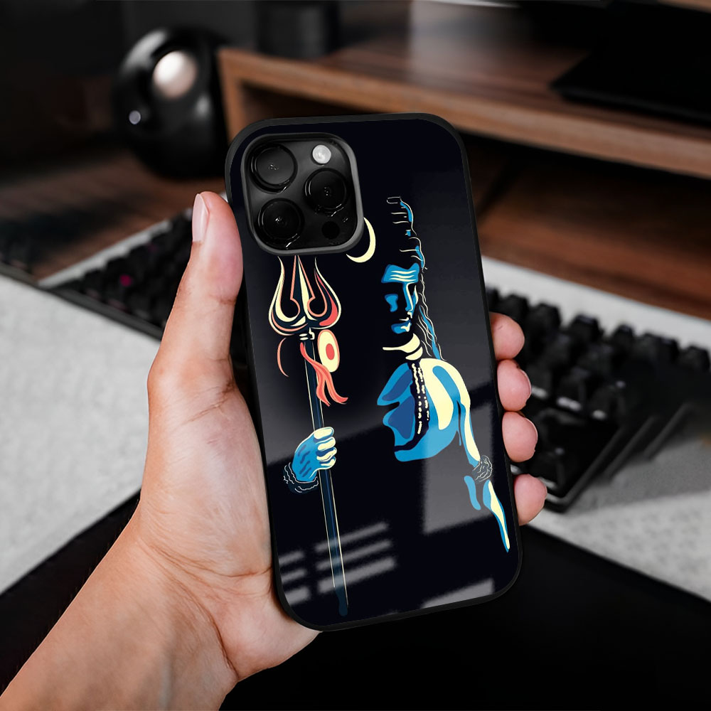 Lord Shiva Glass Case