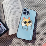 Adorable Cute Kitty Glass Case