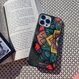 Retro Gorgeous Flower Glass Case