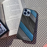 Multicolor Wooden Effect Glass Case