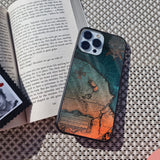 Geographical Map Glass Case