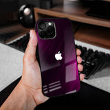 Pink Hairline Glass Case