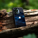 Blue Rough Abstract Glass Case