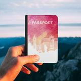 Pink Skyline Passport Cover