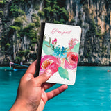Watercolor Blooms Passport Cover
