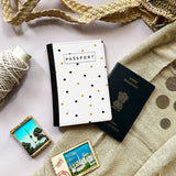 Golden Speckles Passport Cover
