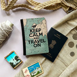 Vintage Map Passport Cover