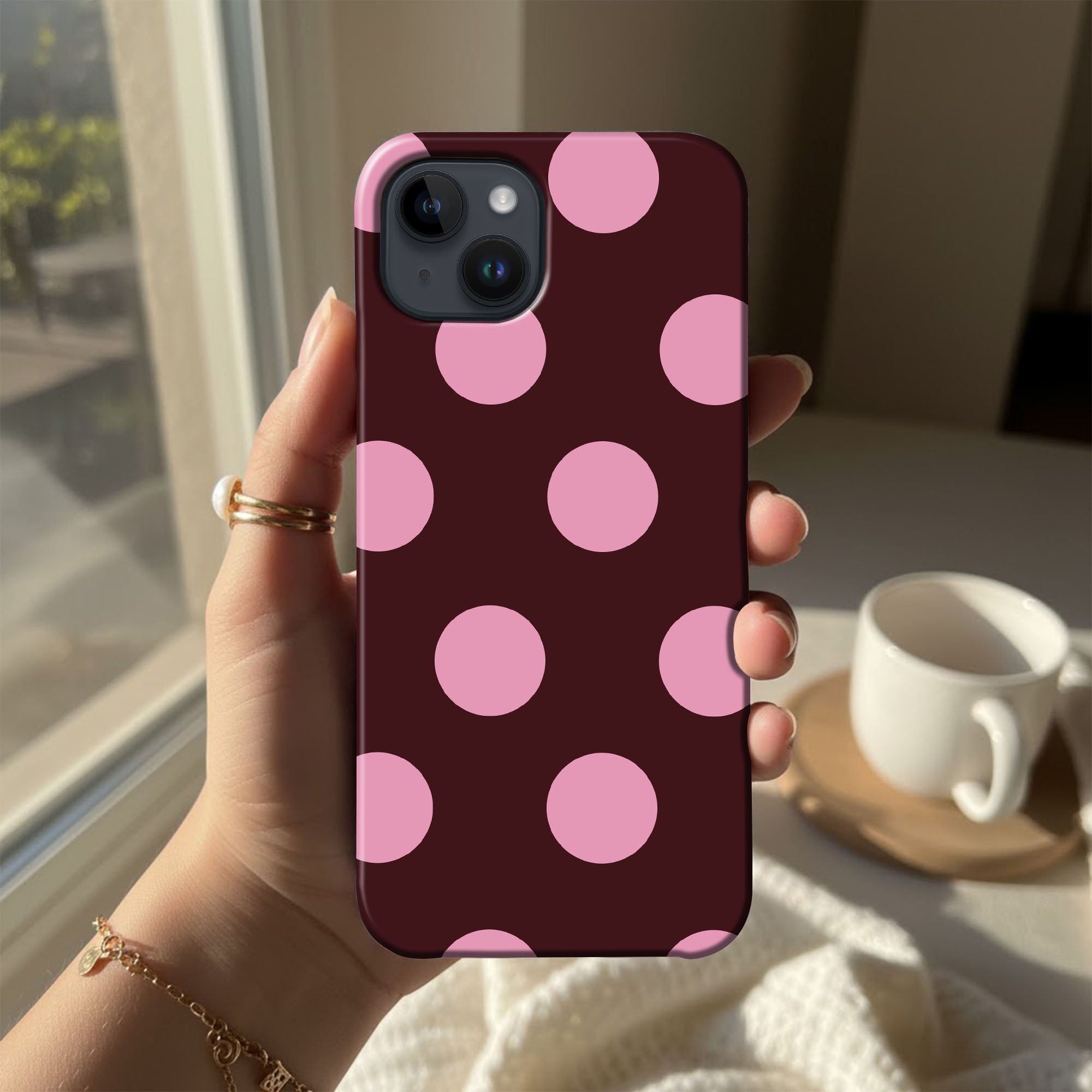 Plum Pink Dots